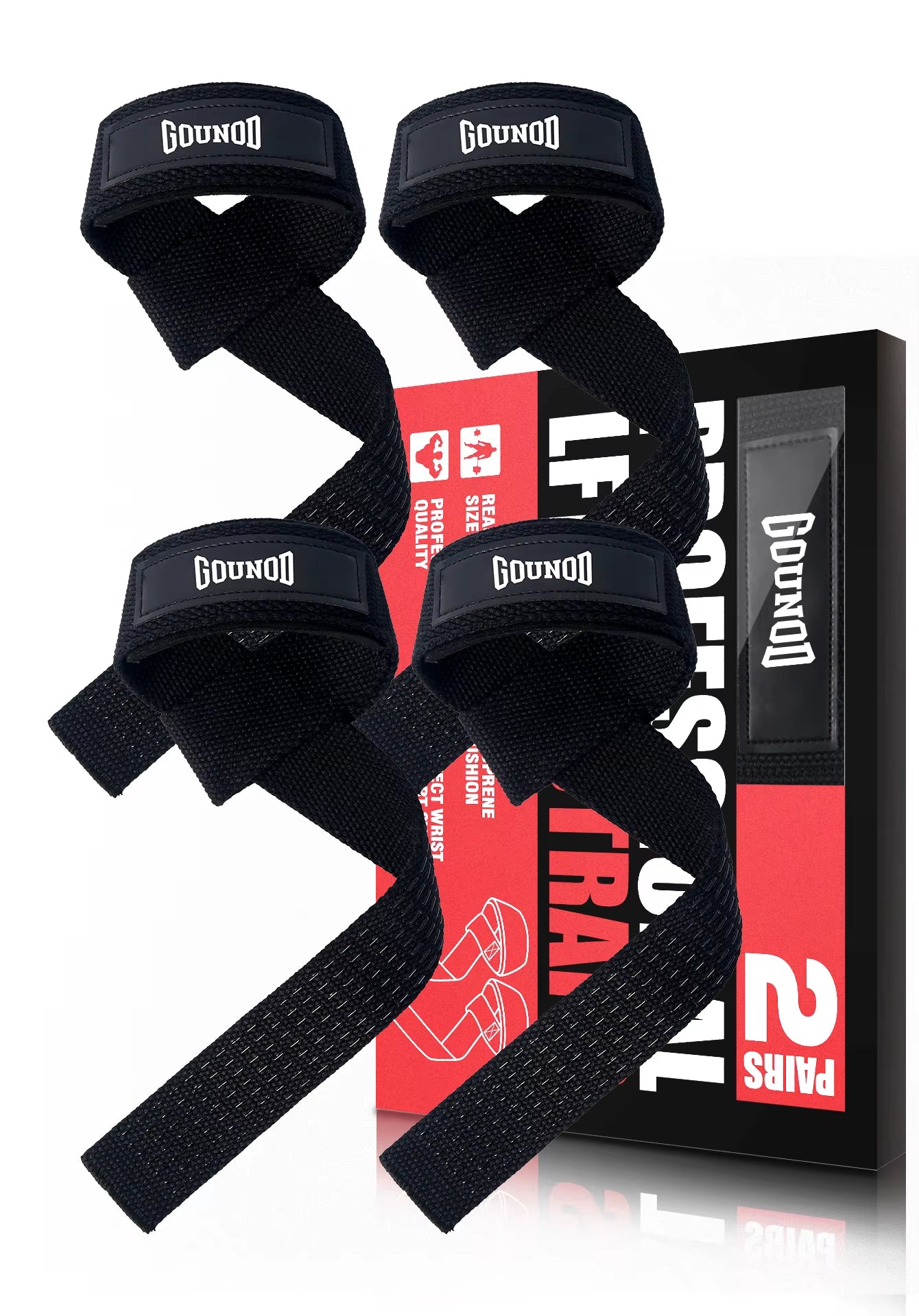 2PC/4PC/3PAIR Weightlifting Wrist Straps Strength Training Adjustable Non-Slip Gym Fitness Lifting Strap Wrist Support Grip Band